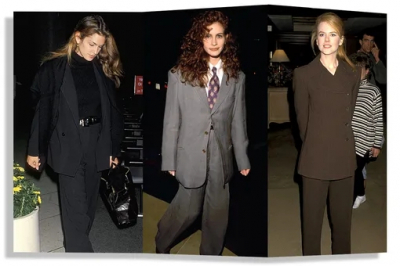 Как носить брючный костюм прямо сейчас &mdash; как модные иконы 90-х